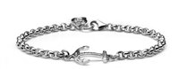 Pulsera Maria Cristina Sterling Hombre Ancora in Plata G2319